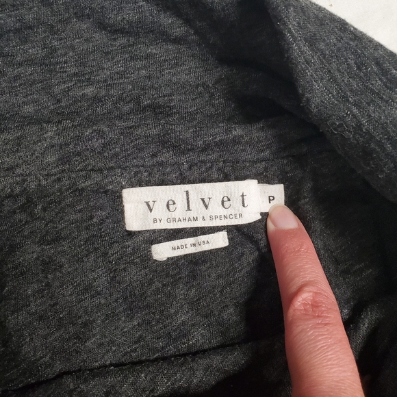 Fold Top Knit Grey Maxi Skirt - Picture 2 of 3